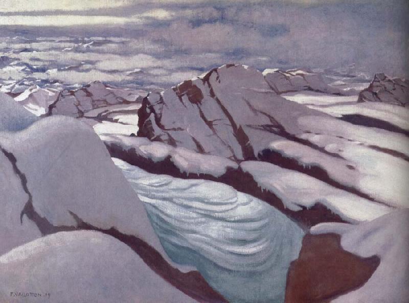 Felix Vallotton High Alps,Glacier and Snowy Peaks